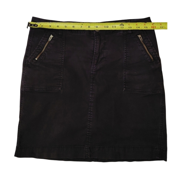 Denver Hayes Dark Pencil Skirt with Zipper Details - Picture 2 of 6